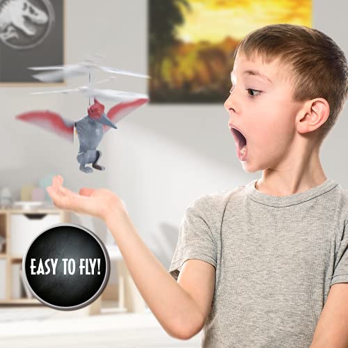 WOW! STUFF Jurassic World Toys Pteranodon Dinosaur Flyer | Dinosaurio Volador controlado por Tus Manos | Juguetes Oficiales del Mundo jurásico y Campamento Cretácico