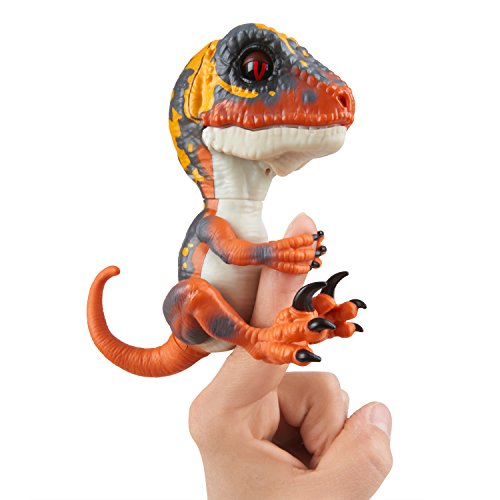 Wowwee- Blaze Fingerlings Velociraptor, Color Naranja (3781)