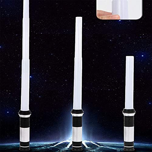 WOZWZ 2pc Star Wars Lightsaber Toy Cosplay 7 Colores Ajustables Y Espada Plegable Juguete para Niños Halloween Lightsaber Decorativo Multicolor con Efectos De Sonido Toy Light Sabres, Double Branch