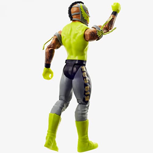 WWE – 124 Series – Rey Mysterio – Figura decorativa de la casa La acción de la WWE – aproximadamente 6 pulgadas