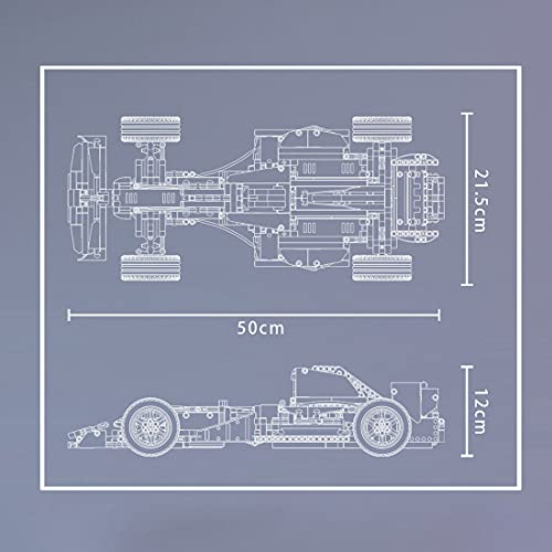 WWEI Juego de bloques de construcción para coche de carreras de Fórmula 1 F1, 1138 piezas rojas de 18 K, modelo deportivo con bloques de sujeción, compatible con Lego Racers 8386 Ferrari F1 Racer