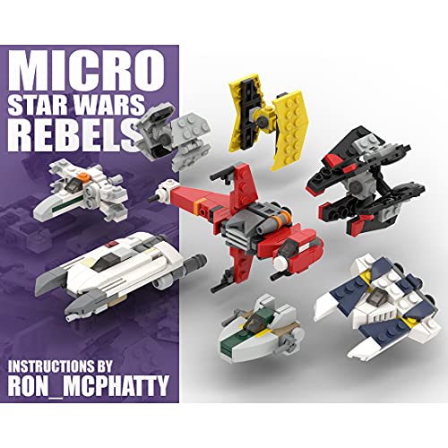 WWEI Maqueta de nave espacial Rebel de Star Wars, modelo TIE Fighter & TIE Defender & Mandalorian Fighter & R-22 Spearhead juguete, 368 bloques de montaje compatibles con Lego