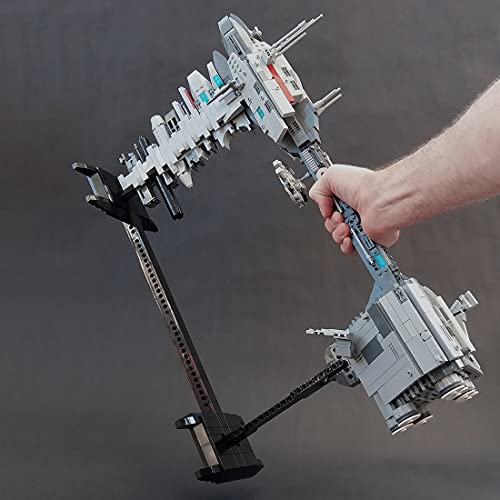 WWEI Tecnología de bloques de construcción Mat espacial, 1385 piezas, naves espaciales Star Wars, MOC-34757, bloques de construcción compatibles con Lego Star Wars Nebulon-B Frigate