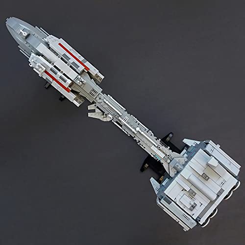 WWEI Tecnología de bloques de construcción Mat espacial, 1385 piezas, naves espaciales Star Wars, MOC-34757, bloques de construcción compatibles con Lego Star Wars Nebulon-B Frigate