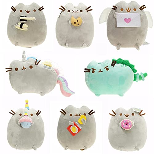 WWWL Peluche, Kawaii Cat Sushi Angel Galleta Patatas Fichas Donut Relleno Y Peluche Animales Lindo Pussy Juguetes para Niñas (Color : Cake, Size : 15CM)