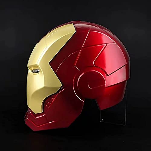 WXHJM Casco de Iron Man de Los Vengadores de Marvel Legends Iron Man Casco Máscara,Máscaras Luminosos Cascos de Halloween Cosplay Película Puntales,ABS