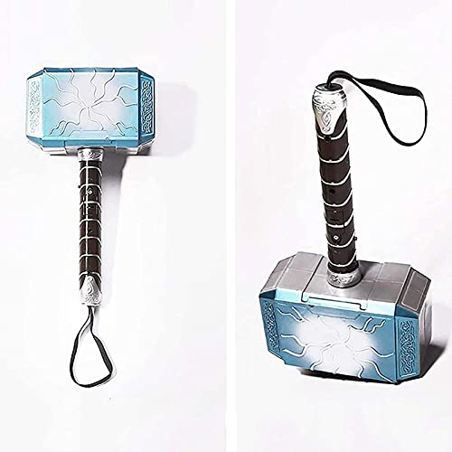 WXHJM Juguete Martillo de Thor,Thor's Hammer con Luz LED Escuchar El Sonido,Héroe Martillo de Thor Martillo de Trueno,Puntales Vengadores Héroe de Thor para Niños