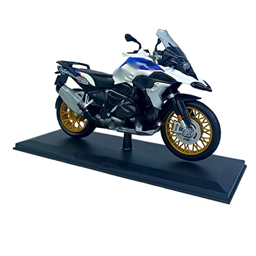 WXSM Motocicleta Modelo 1:12 con Base para BMW R1250 GS, Réplicas De Motocicletas, Decoración De Motocicletas, Juguete para Niños, Regalo De Cumpleaños