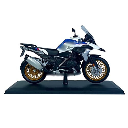 WXSM Motocicleta Modelo 1:12 con Base para BMW R1250 GS, Réplicas De Motocicletas, Decoración De Motocicletas, Juguete para Niños, Regalo De Cumpleaños