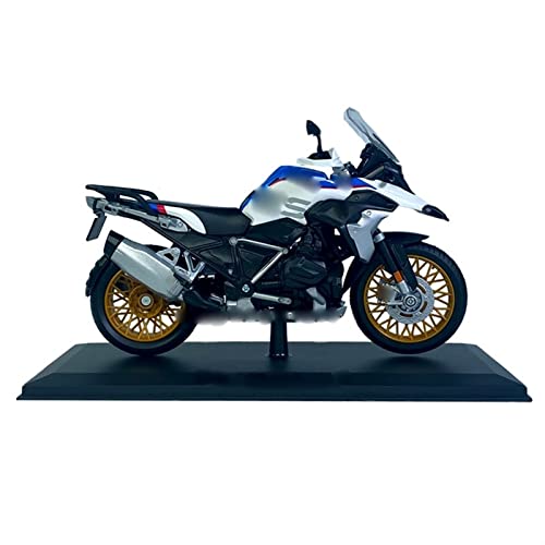 WXSM Motocicleta Modelo 1:12 con Base para BMW R1250 GS, Réplicas De Motocicletas, Decoración De Motocicletas, Juguete para Niños, Regalo De Cumpleaños