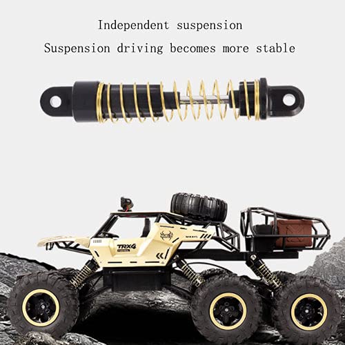 WYKDDM 1/12 Escala Seis Ruedas Aleación Todo Terreno Control Remoto Coche 2.4G Bigfoot Monster RC Camión Todo Terreno Escalada Vehículo RC 4WD Eléctrico De Alta Velocidad RC Buggy Juguete Para Niños R