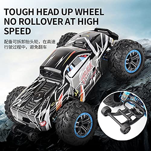 WYKDDM Todo Terreno Escalada Coche De Control Remoto 4WD Bigfoot Monster RC Camión De Alta Velocidad Deriva Vehículo RC 2.4G Todo Terreno Escalada RC Buggy Juguete para Niños Regalo