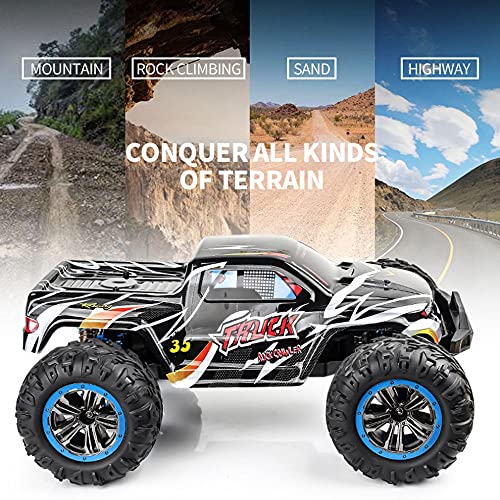 WYKDDM Todo Terreno Escalada Coche De Control Remoto 4WD Bigfoot Monster RC Camión De Alta Velocidad Deriva Vehículo RC 2.4G Todo Terreno Escalada RC Buggy Juguete para Niños Regalo