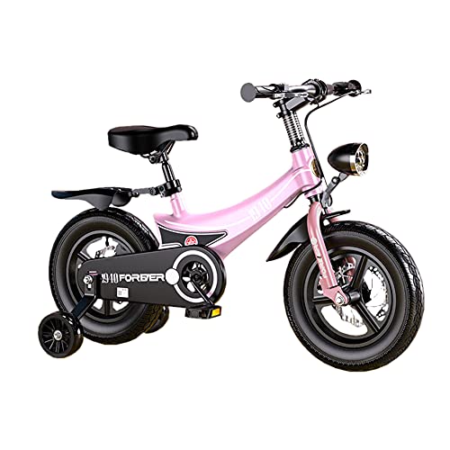 WYYY Bicicleta para Niños De 12"14" 16"18" para Niñas Y Niños De Color (Negro, Rosa Y Rojo Bicicleta para Niños con Ruedas De Entrenamiento(Size:12Inch,Color:Rosa)