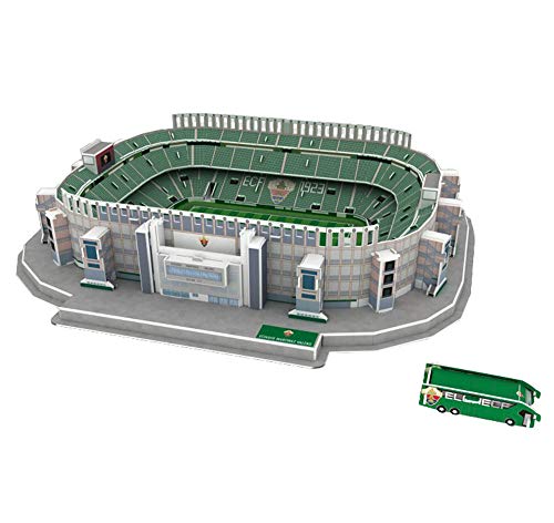 X-Toy España Elche Stadiom Modelo, 3D Deportes Fútbol Estadio Modelo Puzzle, Ventilador De Recuerdos DIY De Los Niños De Juguete De Regalo