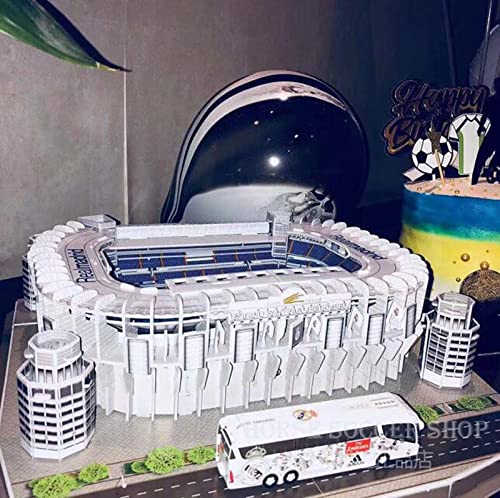 X-Toy Santiago Bernabéu Estadio Jigsaw Puzzle Modelo, fanáticos Juguetes y Regalos, 11.6 × 11.9 × 3.2 Pulgadas