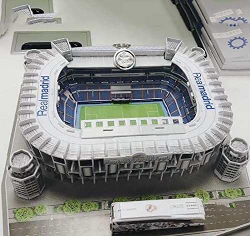 X-Toy Santiago Bernabéu Estadio Jigsaw Puzzle Modelo, fanáticos Juguetes y Regalos, 11.6 × 11.9 × 3.2 Pulgadas