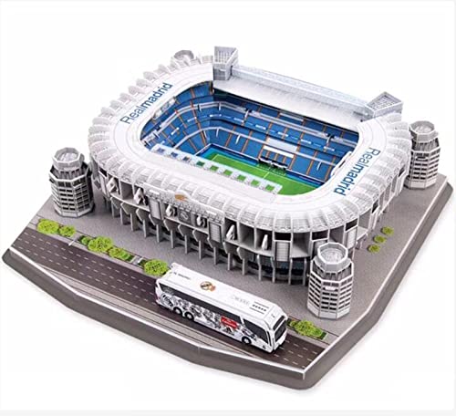 X-Toy Santiago Bernabéu Estadio Jigsaw Puzzle Modelo, fanáticos Juguetes y Regalos, 11.6 × 11.9 × 3.2 Pulgadas