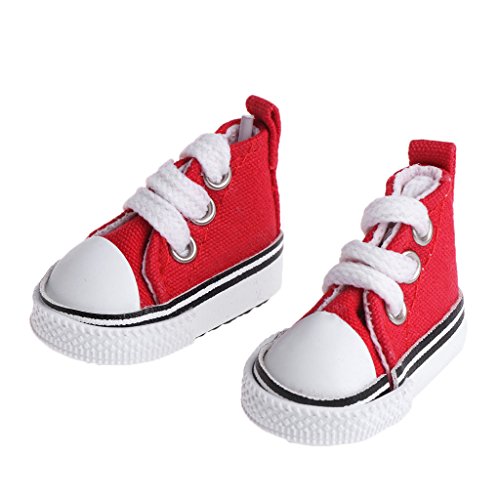 XIANGBEI Zapatos de muñeca de 5 cm, accesorios de tela, juguete de verano, mini zapatillas deportivas, botas de mezclilla, muñecas de bebé realistas