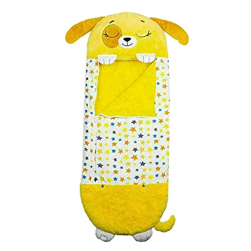 XINH Sleeping Bag Kids, Saco de Dormir Infantil con Almohada, 2 en 1 Plegable al Estilo Animal para excursiones, Camping, Viajes.