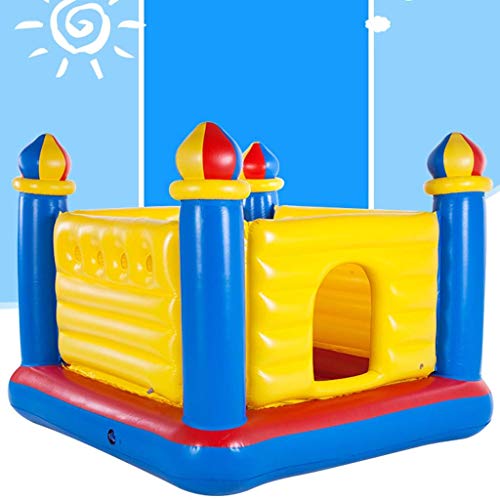 XQWERJ Castillos hinchables Juguete para niños Trampolín Juguete Que rebota en el Interior Zona de Juegos para niños en el Interior Parque de Atracciones Inflable Plegable para el hogar