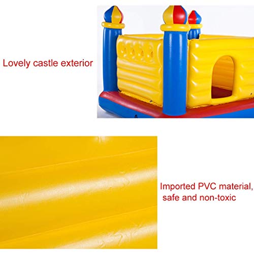 XQWERJ Castillos hinchables Juguete para niños Trampolín Juguete Que rebota en el Interior Zona de Juegos para niños en el Interior Parque de Atracciones Inflable Plegable para el hogar