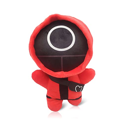 Xscoci Muñeco de Juego de Peluche,Juguete del Juego del Pulpo del Calamar,Decoración de Muñeco de Cosplay,Muñeco de Peluche Rojo de Juego de TV,Triángulo