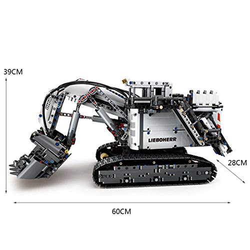 XTOP Technics - Excavadora de orugas con control remoto, 4062 piezas RC Excavadora de vehículos de construcción con motores, compatible con Lego Technic