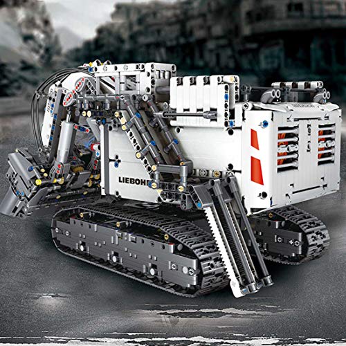 XTOP Technics - Excavadora de orugas con control remoto, 4062 piezas RC Excavadora de vehículos de construcción con motores, compatible con Lego Technic