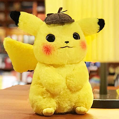 YANI Pikachu Lleush Toy, Pokémon Detective Pikachu, Lindo Anime Muñeca De Peluche, Juguete De Regalo De Los Niños, Pikachu Japón Película Dibujos Animados Anime Juguete Juguete 28cm