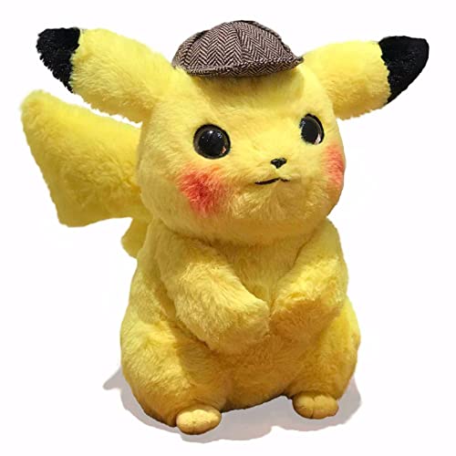 YANI Pikachu Lleush Toy, Pokémon Detective Pikachu, Lindo Anime Muñeca De Peluche, Juguete De Regalo De Los Niños, Pikachu Japón Película Dibujos Animados Anime Juguete Juguete 28cm