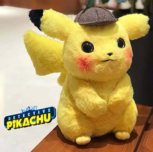 YANI Pikachu Lleush Toy, Pokémon Detective Pikachu, Lindo Anime Muñeca De Peluche, Juguete De Regalo De Los Niños, Pikachu Japón Película Dibujos Animados Anime Juguete Juguete 28cm