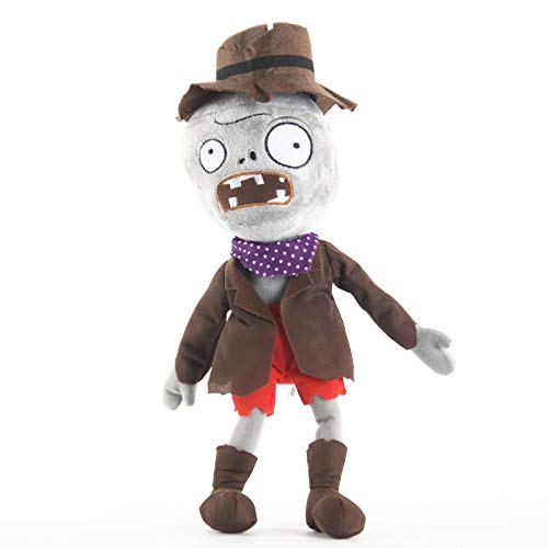 Yasdf Plantas Vs Zombies Cowboy Zombie Peluche Muñeca de Peluche Animales Bebé Niños Regalos 27Cm