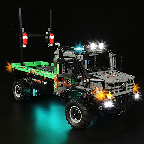 YBLOC Kit De Iluminación LED para Lego 42129 Technic 4X4 Mercedes-Benz Zetros Trial Truck Toy, Espectáculo De Luces Compatible con Lego 42129 (No Incluye El Juego Lego)