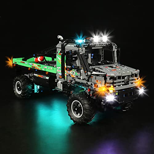 YBLOC Kit De Iluminación LED para Lego 42129 Technic 4X4 Mercedes-Benz Zetros Trial Truck Toy, Espectáculo De Luces Compatible con Lego 42129 (No Incluye El Juego Lego)