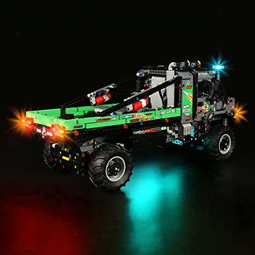 YBLOC Kit De Iluminación LED para Lego 42129 Technic 4X4 Mercedes-Benz Zetros Trial Truck Toy, Espectáculo De Luces Compatible con Lego 42129 (No Incluye El Juego Lego)