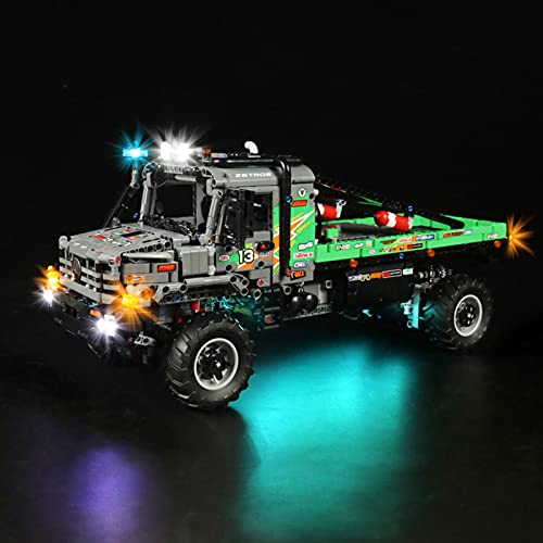 YBLOC Kit De Iluminación LED para Lego 42129 Technic 4X4 Mercedes-Benz Zetros Trial Truck Toy, Espectáculo De Luces Compatible con Lego 42129 (No Incluye El Juego Lego)