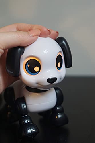 YCOO Robot Cachorro con Efectos Sonoros y Luminosos - Se Mueve hacia adelante y hacia atrás - Robot Juguete Niño - 13 cm - A Partir de 3 años, 88524