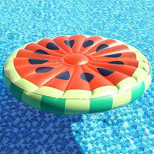 Yeah-hhi Hamaca de Flotador de Piscina Inflable Agua de natación Diversión Flotadores Accesorios Juguetes de Agua Divertidos para Piscina, Lago, al Aire Libre, Playa,Watermelon,140cm