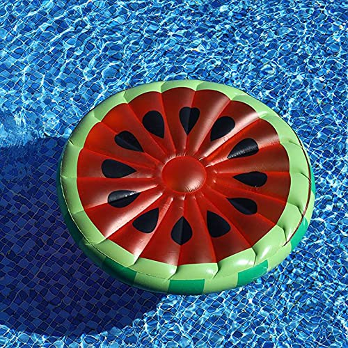 Yeah-hhi Hamaca de Flotador de Piscina Inflable Agua de natación Diversión Flotadores Accesorios Juguetes de Agua Divertidos para Piscina, Lago, al Aire Libre, Playa,Watermelon,140cm