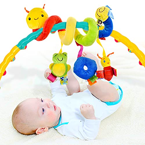 YEAR OLD Juguetes para niños 0-3 meses 3-6 meses para niños y niñas, regalo de 6-12 meses para silla de paseo de juguete, silla de coche (bloqueo de color)