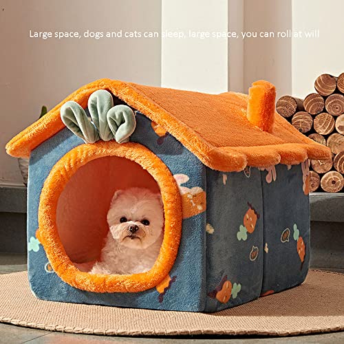 YHSW Tienda de campaña para Mascotas Cama Cueva Gatos/Perros pequeños,2 en 1 Casa Cama con cojín extraíble y Lavable,Erizo,Conejillo Indias,Chinchilla,Ardilla,Gato （S）