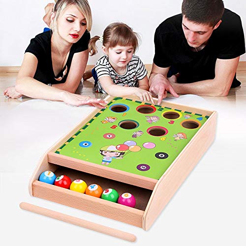 Yifuty De los niños Mini Juegos de Billar, billares Pequeño, Formación Concentración, bebé Educativo Entre Padres e Hijos Interactivo Juguetes 3-6 años de Edad, de Madera