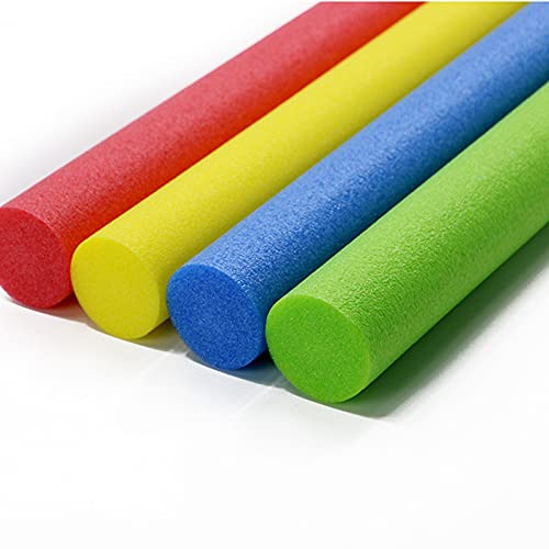 Yiifunglong Fideos flotantes para piscina, tubo de espuma de fideos de piscina, bastón de flotación multifuncional para piscina azul 6 cm