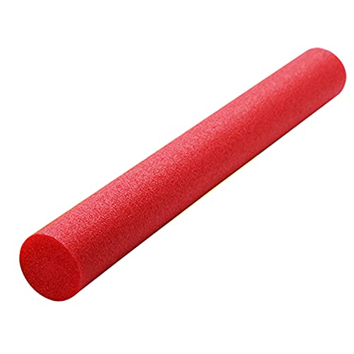 Yiifunglong Fideos flotantes para piscina, tubo de espuma de fideos de piscina, bastón de flotación multifuncional para piscina roja de 6 cm