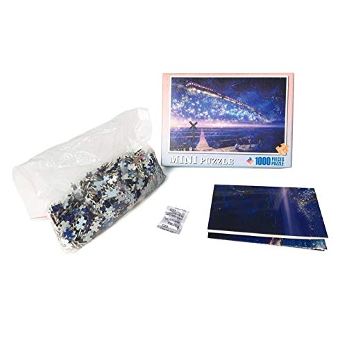 Yingxin34 Rompecabezas para Adultos y niños Gran Rompecabezas de 1000 Piezas Barco de Papel atracado en el Muelle Juego Educativo Juguetes Regalo para Adolescentes y familias 26x38cm