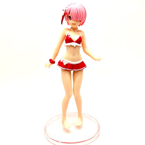 YIPUTONG Figura de Dibujos Animados 6 Unids/Set PVC Estatua Muñeca Estatuilla Adornos Rem/Ram Figura Linda Colección de Anime Modelo Juguete de Regalo para Navidad y cumpleaños