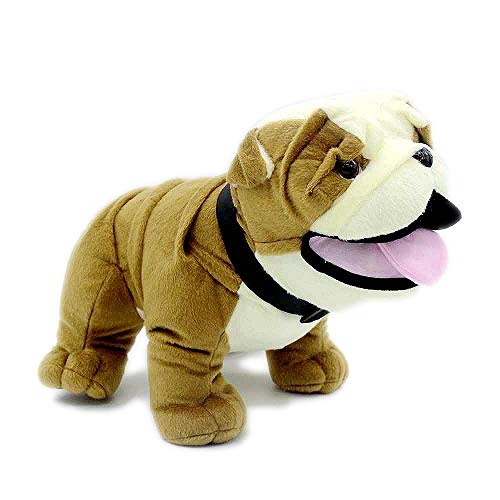 yitao Peluches Peluche Perros Bulldog Inglés Realista 30cm