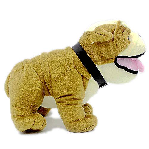 yitao Peluches Peluche Perros Bulldog Inglés Realista 30cm