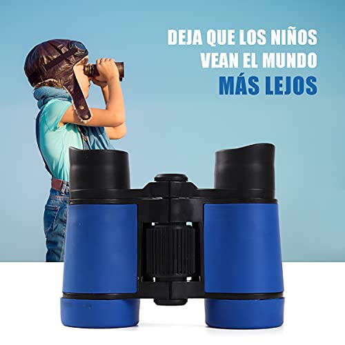 YiYunTE Binoculares para Niños Mini Prismáticos Compactos a Prueba de Golpes para Niños Alta Resolución Observación de Aves Excursiones Caza Aprendizaje Senderismo Juguetes Regalos para Niños (Azul)